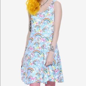 XL Lisa Frank Unicorn Skater Dress